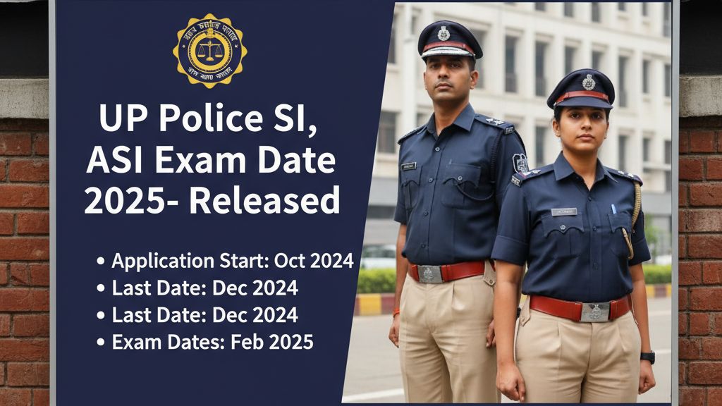 UP Police SI, ASI Exam Date 2025- Released